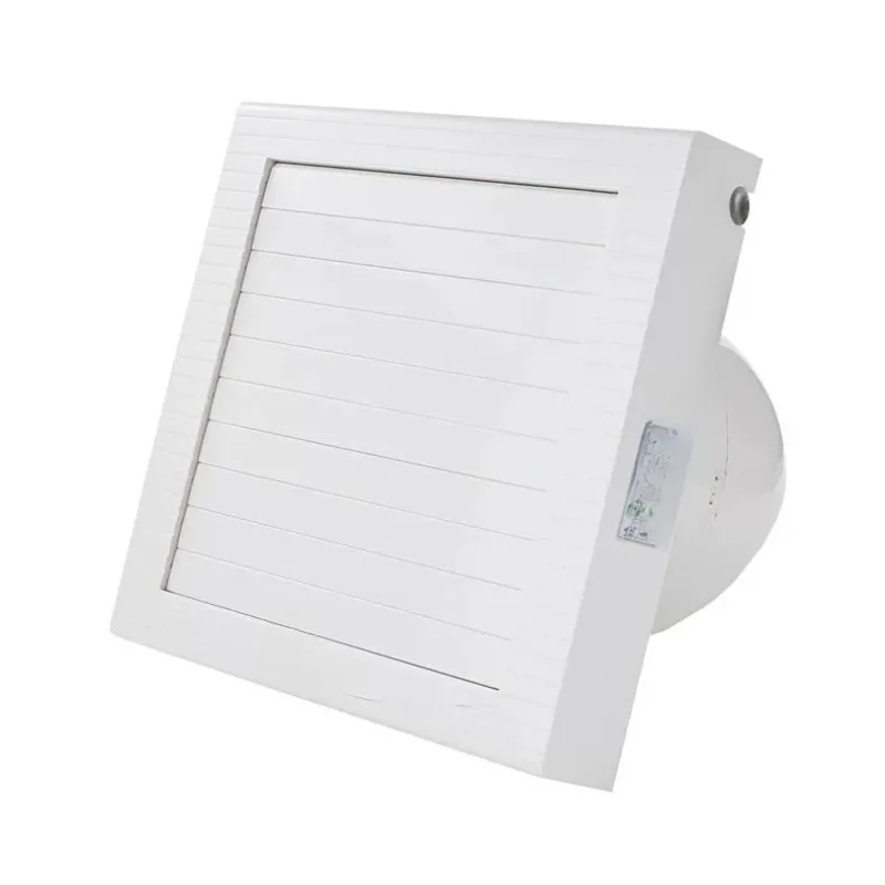 8 Inch Ductless Bathroom Exhaust Fan, 150mm Wall Mounted Ventilation Fan with Auto Shutters, Quiet Air Extractor for Home