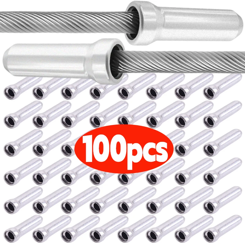 دراجة الألومنيوم الأساسية غطاء كابل نهاية غطاء دراجة الفرامل شيفتر تبديل قبعات تجعيد نهاية قبعات الدراجات اكسسوارات شيفتر كابل ينتهي #1