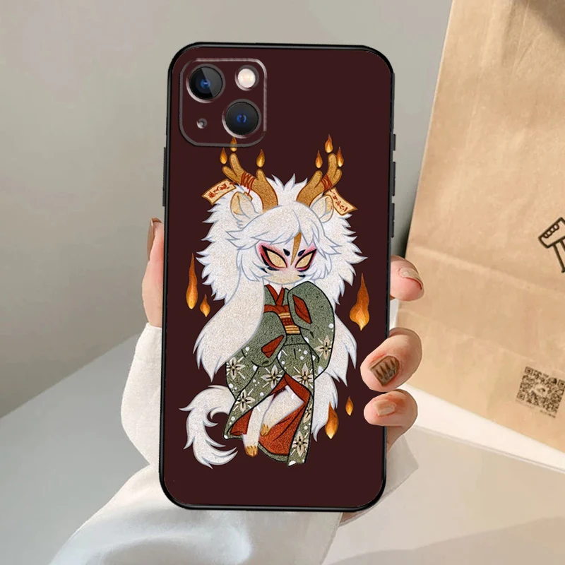 Kitsune Fox Japanese Art Case For iPhone 16 15 14 13 12 11 Pro Max