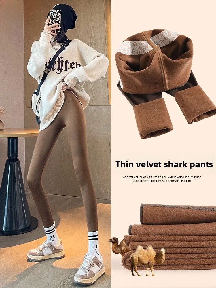 

Удобные утепленные флисом тонкие брюки для йоги с высокой талией, дизайн arkskin, не объемные, для осени и зимы, для фитнеса и тренировок.