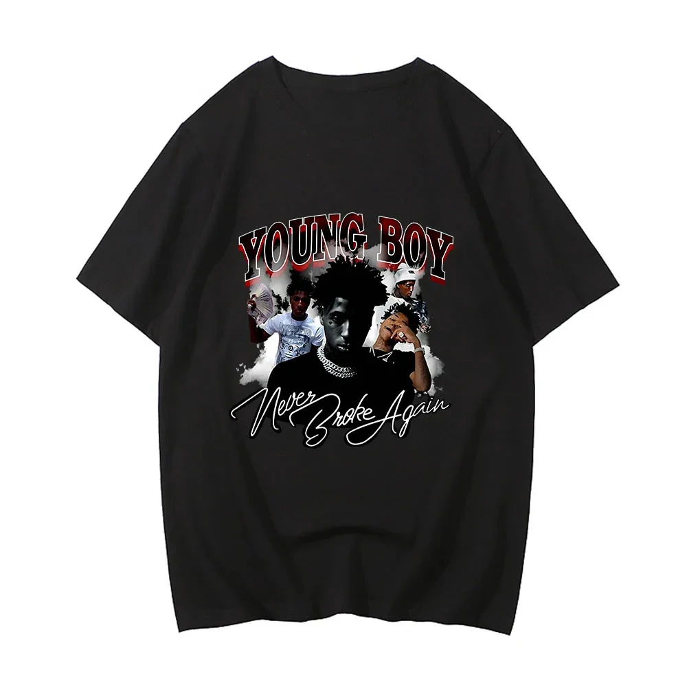 Youngboy Never Broke Again Hop Hip Anime T-shirts Vintage Manga/comic Tshirt 100% Cotton Tee-shirt Men/women T-shirt 65641