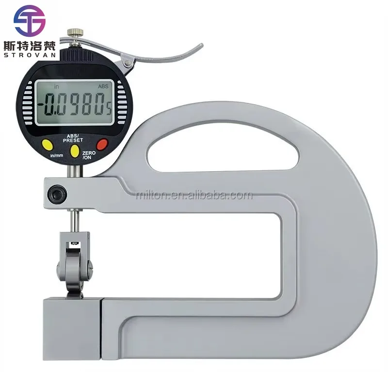

Digital Micron Thickness Gauge With Roller Insert Measuring Tool 0.001mm