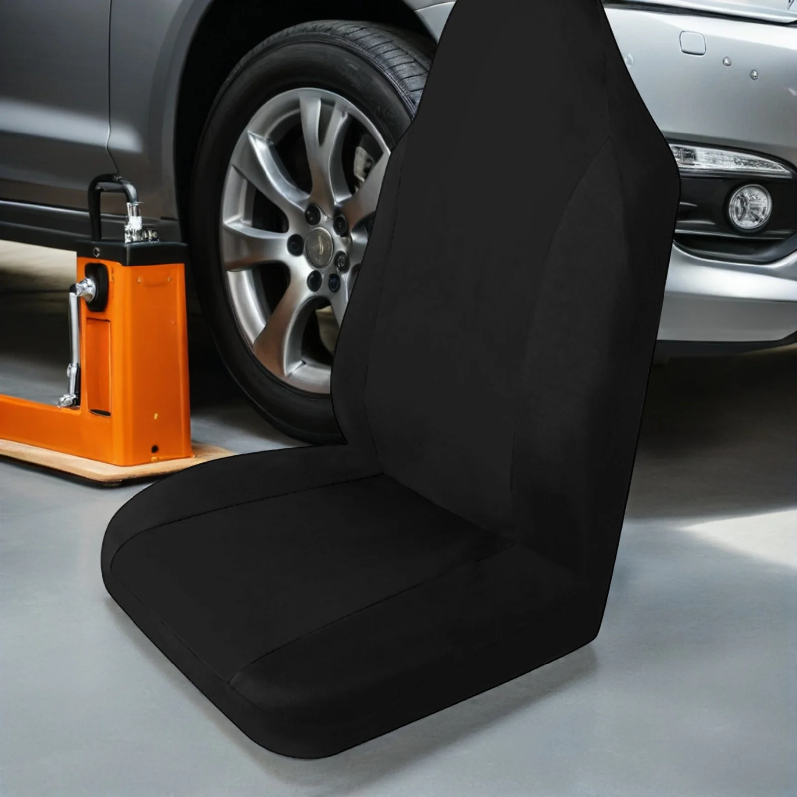 

Car Seat Covers Universal Fit Black Chair Protector Front Auto Washable Reusable Double Layer Durable For Cars Trucks SUVs