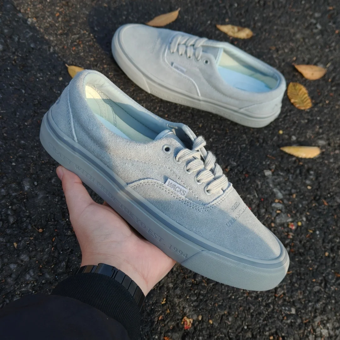 American Retro Premium‑Grey Full Suedette Low‑top Skate Shoes, Unisex Breathable Wear‑Resistant Versatile Casual Sneakers