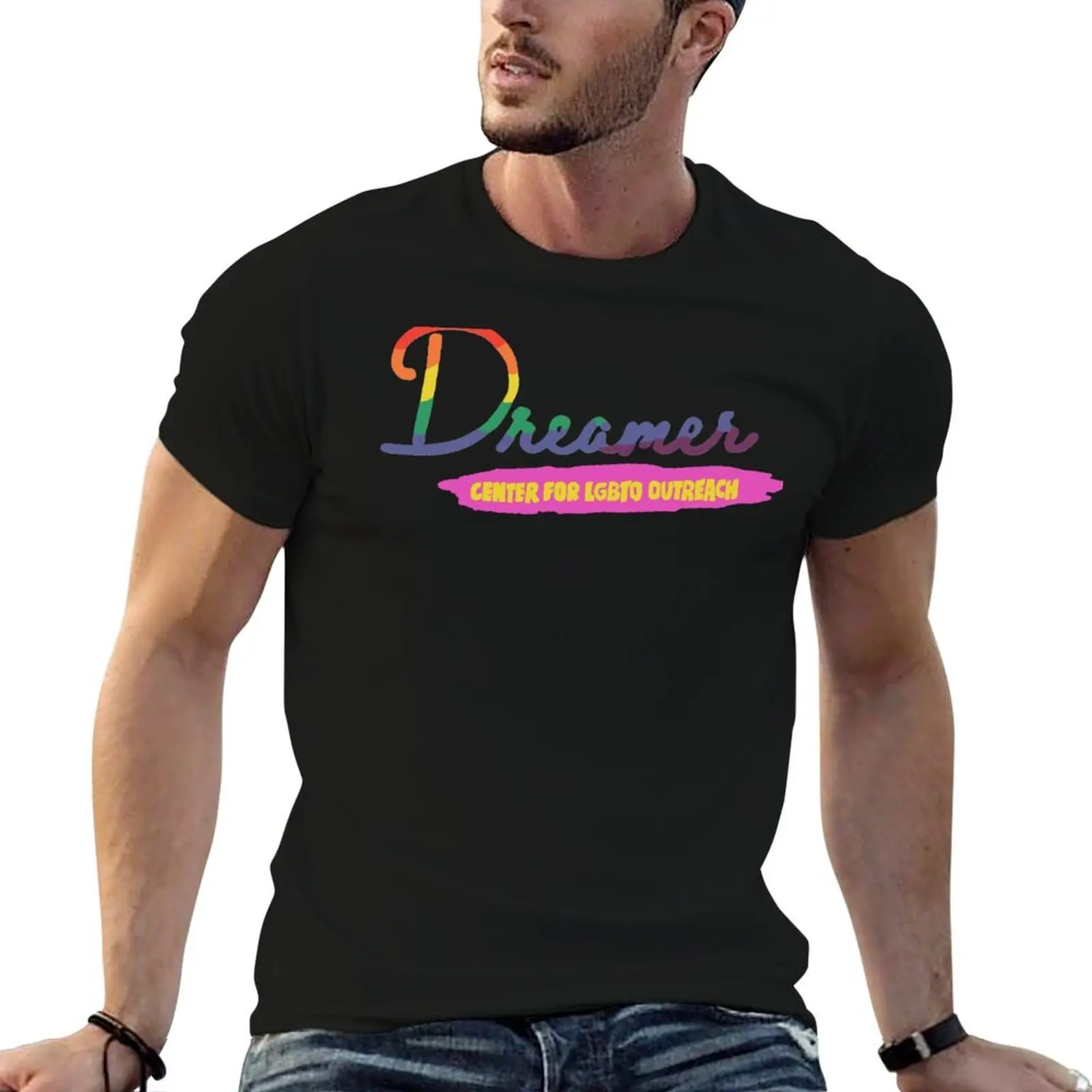

man Center t For man Outreach cotton quality designer 100% shirts t t cotton Dreamer man LGBTQ shirt high shirt T-Shirt
