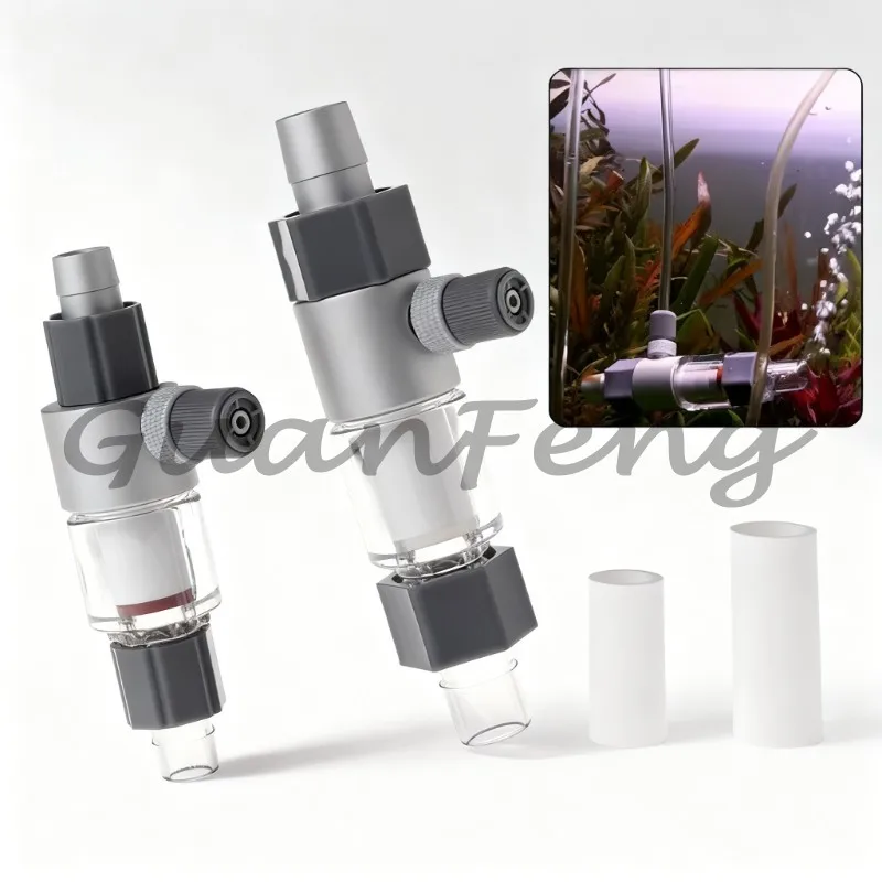 External Inline Aquarium CO2 Reactor Atomizer Diffuser, Accessory for Planted Fish Tank