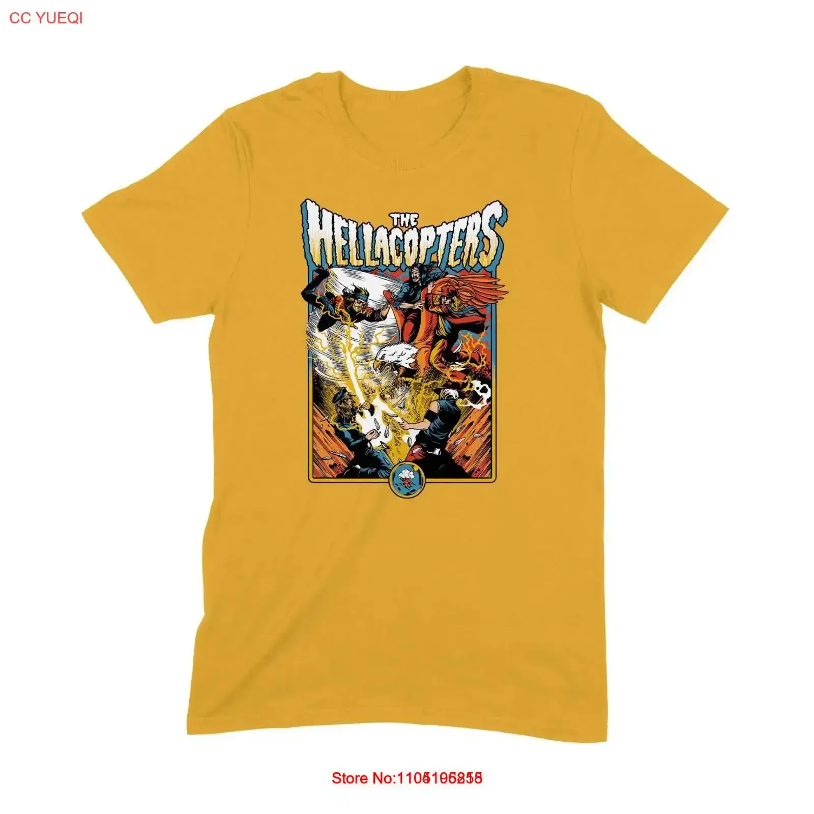 

Vtg The Hellacopters тяжелая хлопковая желтая футболка всех размеров для мужчин KN163 винтажная стираная мужская мягкая удобная уличная одежда