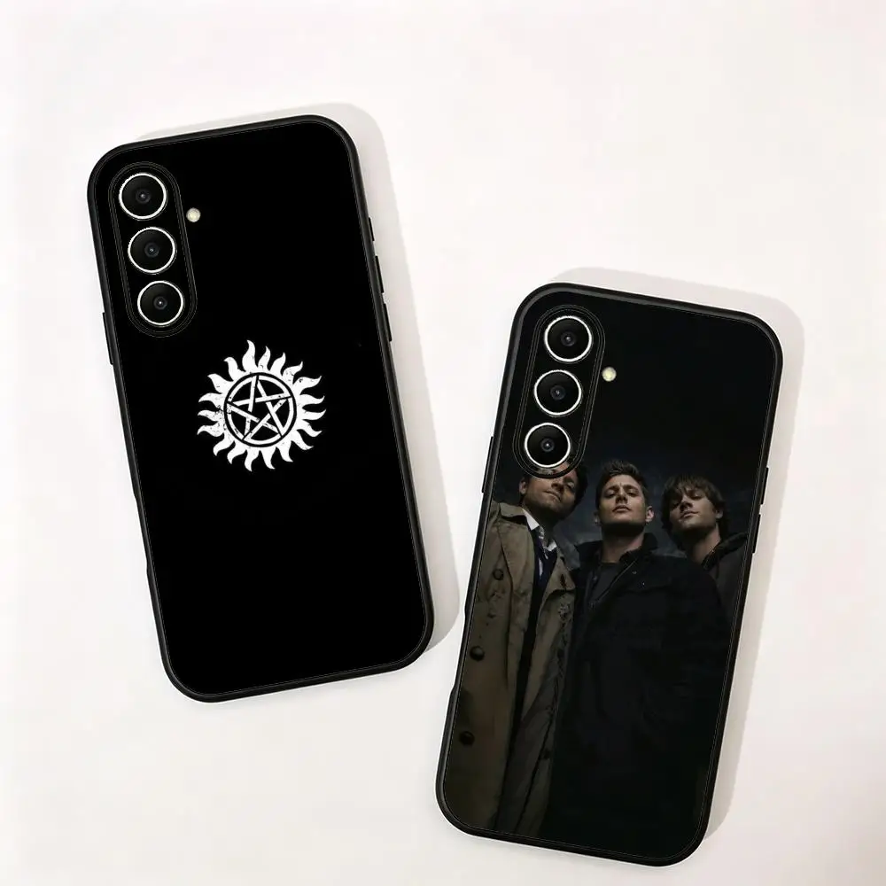 Hot cool Supernatural Phone Case For Samsung Galaxy S26 S25 S24 S23 S22 S21 S20 Plus Ultra Note20 Soft Black view 2