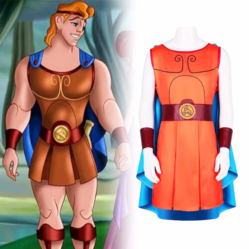 Anime Hércules Fantasia Cosplay, Capa De Super-herói, Uniforme De Capa, Fantasia De Vestir, Carnaval De Halloween, Roupas De Desempenho De Palco, Novo, 2024