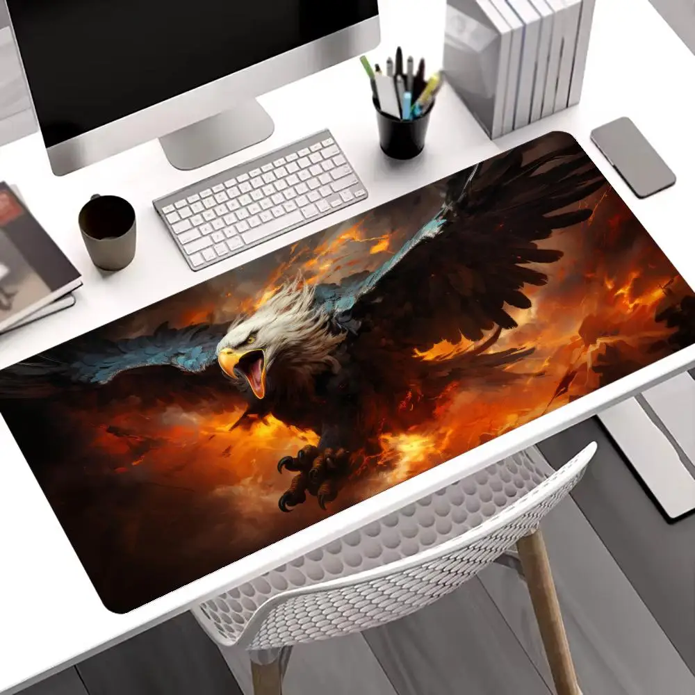 

Крутой коврик для мыши Eagle, большой игровой коврик для мыши XXL, нескользящий коврик для мыши со швами, ноутбук, планшет, игровой коврик для ноутбука, игровой коврик для мини-ПК