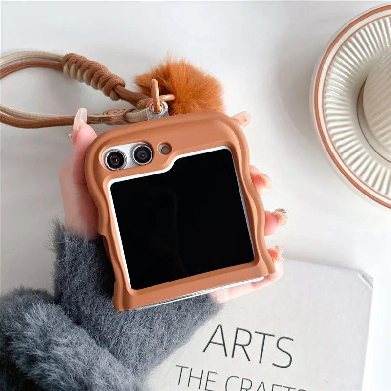 Cute 3D Bear Phone Case for Samsung Galaxy Z Flip 6 5 4 3 Protective Back Cover for ZFlip4 ZFlip5 ZFlip6 Case Shell