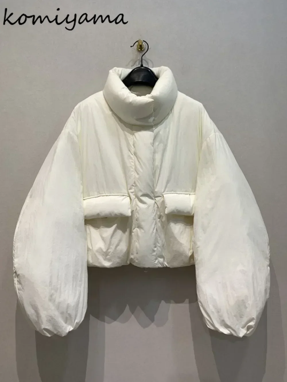 Gola 2024 mulher outerwears manga longa parkas outono inverno jaqueta japão estilo casacos moda zíper roupas femininas