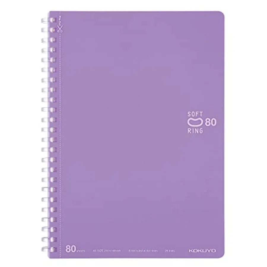 

Spiral Lined Notebook, 8.3'' x 5.8'' Pastel Journal Soft Ring Notebooks with Dot 6 mm Ruled, 80 Sheets, 1 Subject Notebook, Not