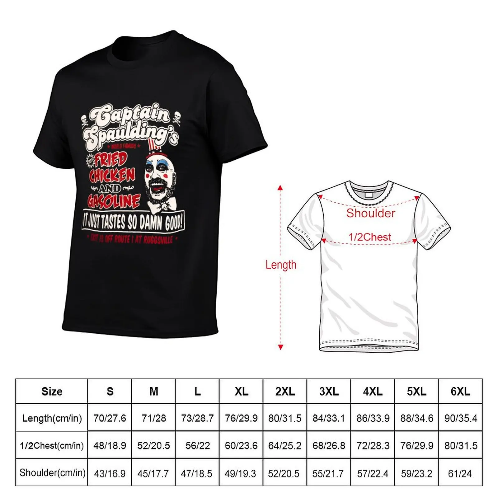 Captain Spaulding Fried T-Shirt Plus Size Non-Shrink T-Shirt