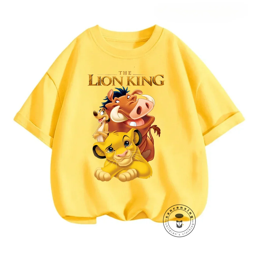 Stylish Lion King Apparel for Summer Cool Cartoon-Printed T-Shirts and Shorts for Boys and Girls Soft and Perfectly Fitted