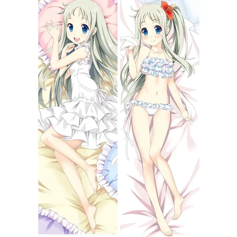

The New Japanese Anime Anohana Pillowcase Honma Meiko Menma Dakimakura Body Decorative Pillowcases Hugging Pillow Cover Case