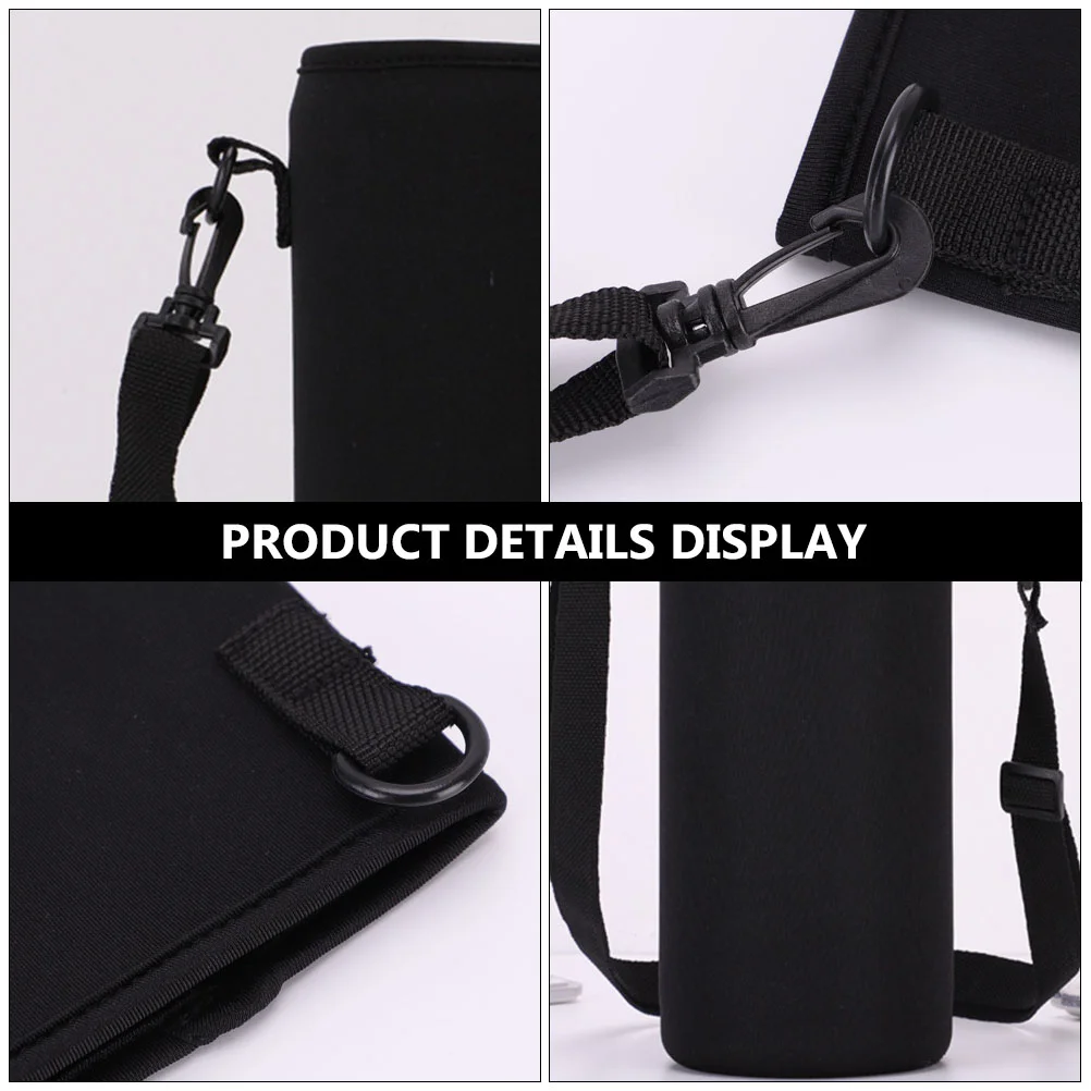 500/750ML Water Bottle Cover Bag Neoprene Pouch Holder Sleeve Cover Insulated Bag For Mug Bottle With Black Insulated Water