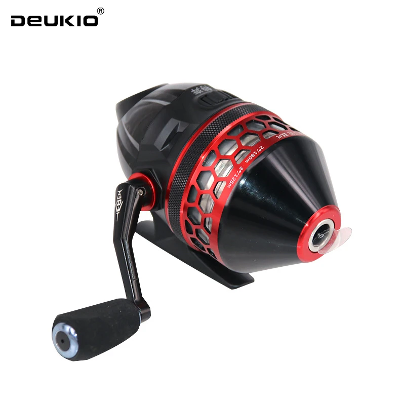 DEUKIO Slingshot Fishing Reel 4.0:1 High Speed Reel Left Right Hand Catapult Hunting Shooting Closed Reel