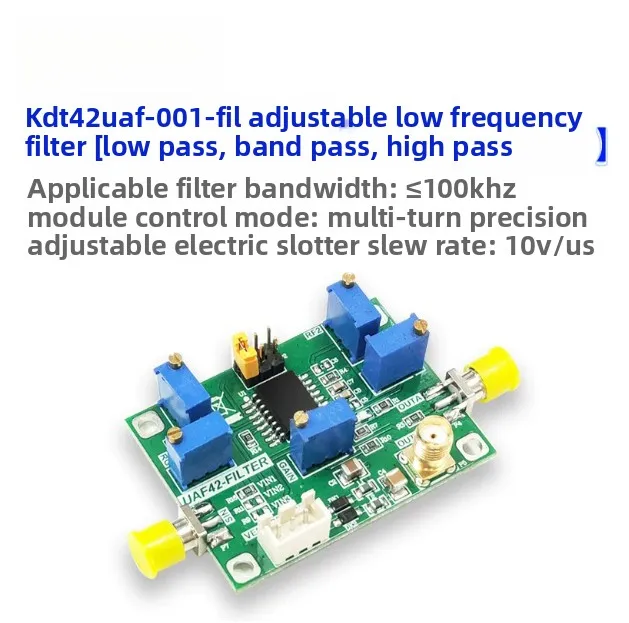 UAF42 High Pass Low Pass Bandpass, Active Filter Module, Tunable Filter