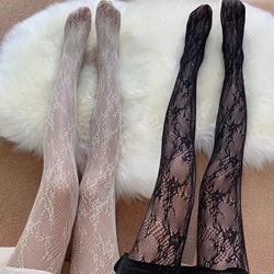 Women Rattan Sexy Stockings Club Party Anti-Snagging Flowers Tights Calcetines Fish Net Stocking Fishnet Mesh Lace Pantyhoses