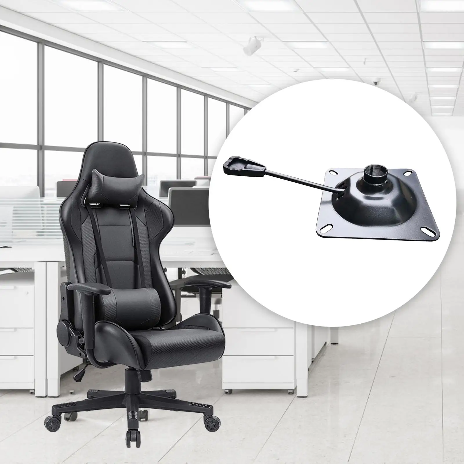 Replacement Office Chair Tilt Controlling Mechanism Office Chair Tilt Swivel Plate for Bar Stool Furniture Office Chairs Chairs