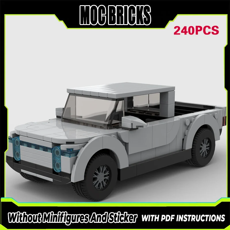

Модель гоночного автомобиля Speed Racing Car MOC, конструктор из строительных блоков, пикап R1T, модульная технология, подарки, праздничный набор для сборки, детские игрушки