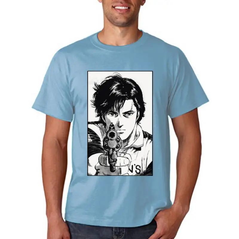 New Summer TShirt Nicky Larson T-Shirt Cotton City Hunter Ofertas Tops