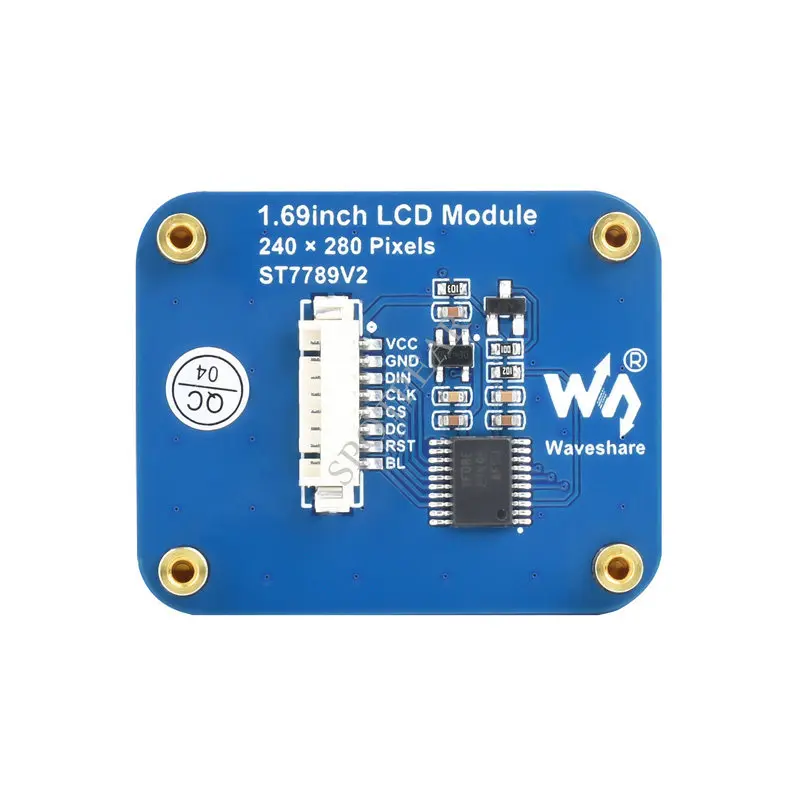 1.69-inch Color LCD Display, SPI Interface, 240By280 Pixels, Raspberry Pi/STM32