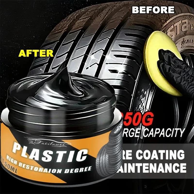 Fasilawei Heavy duty multifunctional tire brightener and UV protective wax - suitable for wheel hub care of trucks and motorcycl