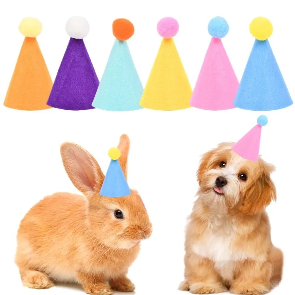 New 6pcs Set Mini Party Hats Lightweight Colorful Party Hats Cone Hats New Year Celebration