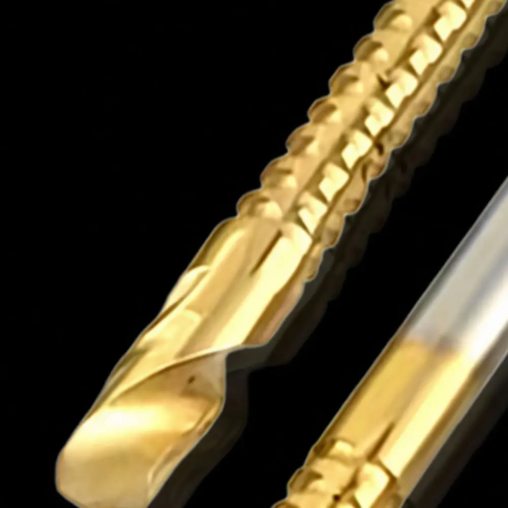 6 Titanium Plated HSS Spiral Step Drill Bit Hole Cutter Woodworking Carpentry Tool Multifunctional Metal Working Gear Bit