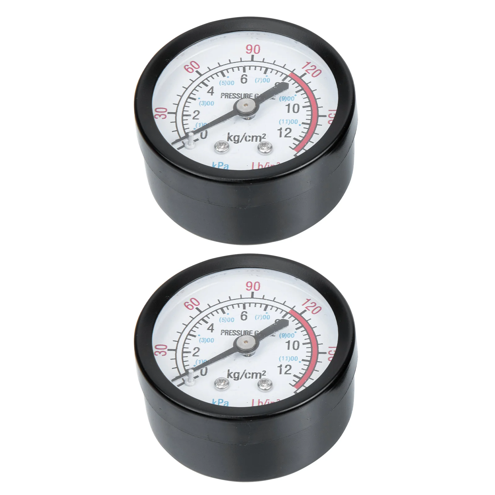 

2pcs Pressure Accessories 0-180psi for Air Compressor Tank Water Oil Liquid Measuring Air Pressure Measuring Device Dial Gauges