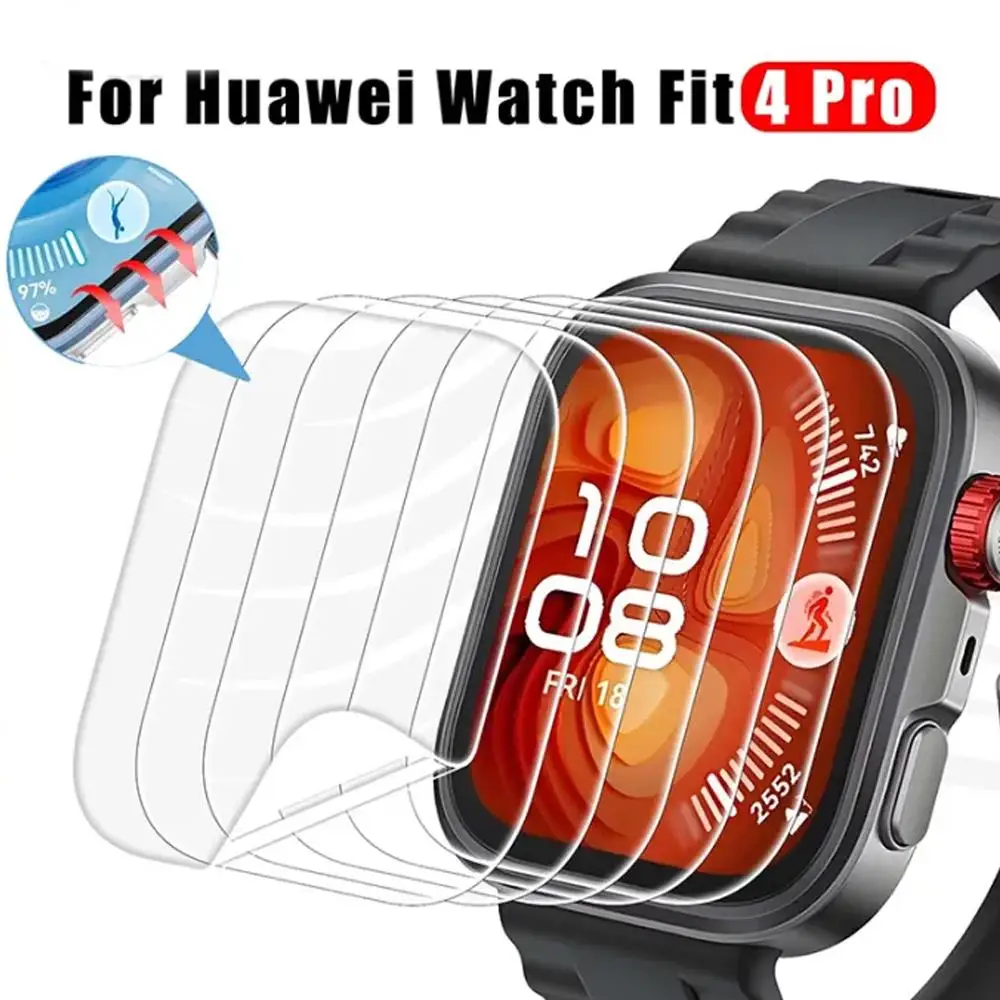1-2 قطعة واقي شاشة من البولي يوريثان لساعة هواوي فيت 4 برو قناع الفرقة ملحقات فيلم مقسى ناعم لساعة هواوي فيت 4 برو/فيت 4
