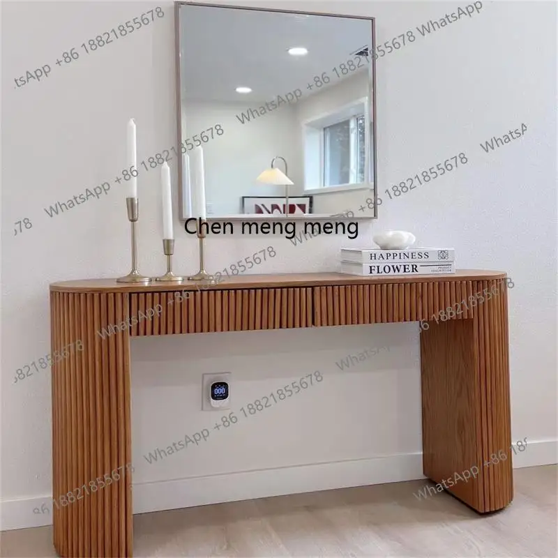 

Medieval wabi-sabi wind solid wood porch table retro log, bed and breakfast hotel sofa living room table