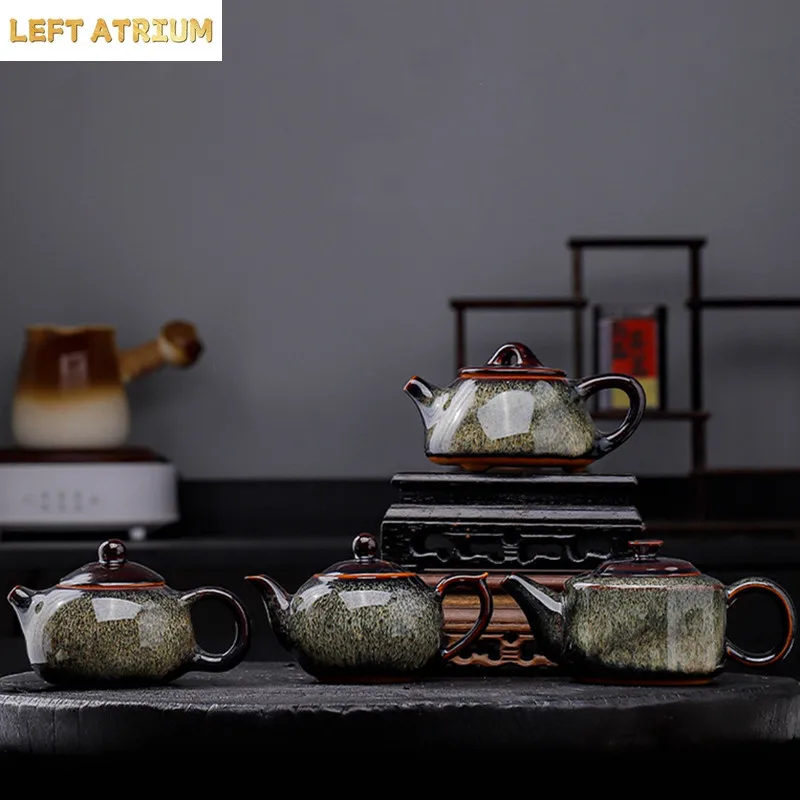 Kiln Turned Teapot Creative Home Filter Teapot Office Reception Ceramic Kung Fu Teapot Chinese Tea Ceremony Accessories