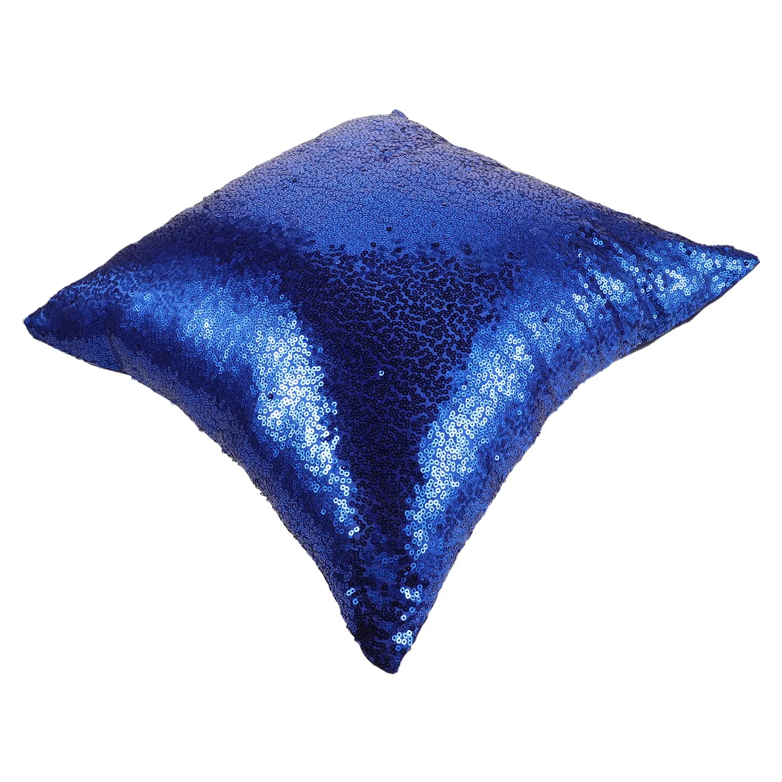 Blue Sequin Pillow Cover Glitter Decorative Throw Pillowcase Sparkle Cushion Cover Home Sofa Bed Party Decor
