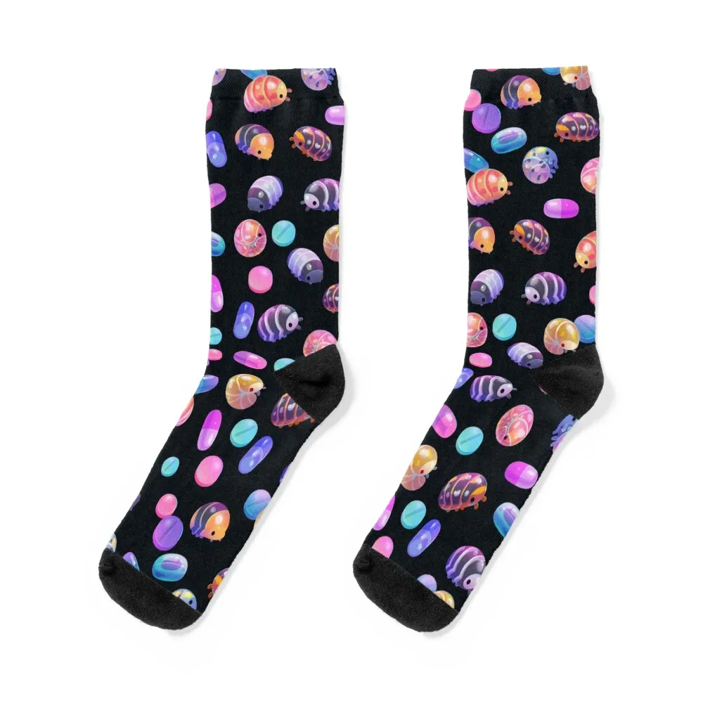 

Pill bugs - dark Socks cartoon aesthetic luxe Hiking boots Woman Socks Men's
