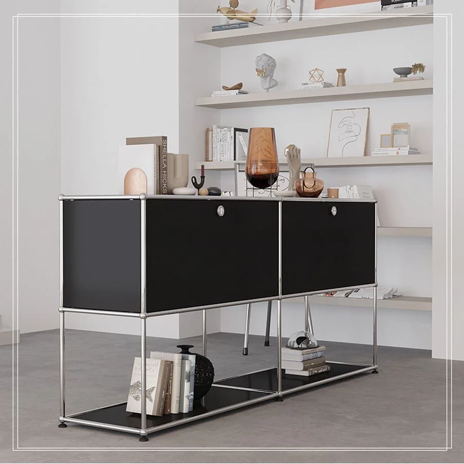 Armoire de salon, buffets, Table basse, meuble Tv, meuble de rangement, affichage de rangement en métal, meubles modulaires personnalisables