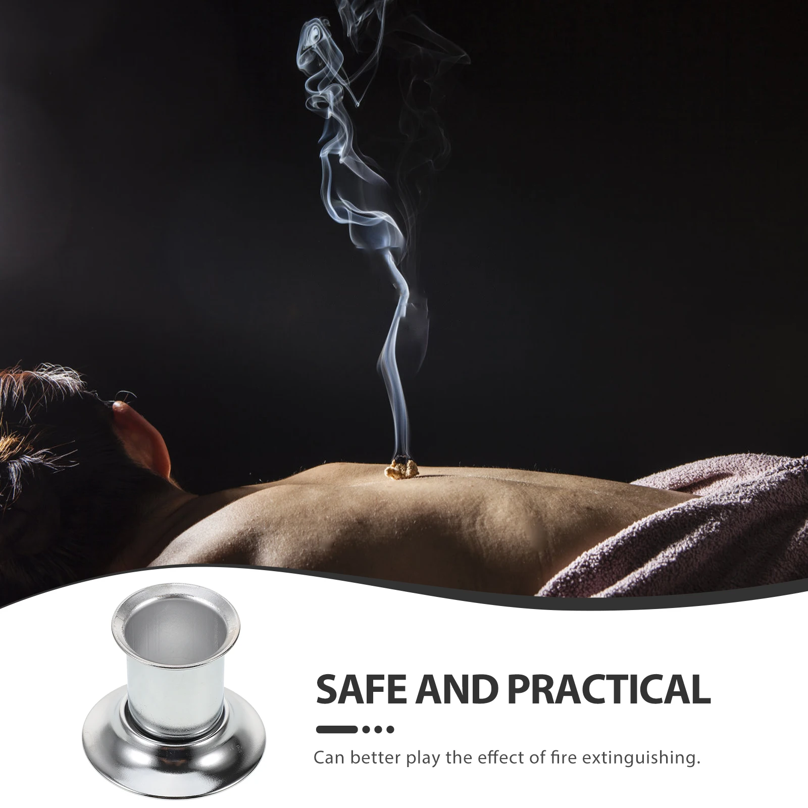 

Огнетушитель для прижигания из нержавеющей стали, колпачок 4 см, палочки для моксы, безопасный, прочный, износостойкий, длительное использование, легкая очистка, пожарная безопасность