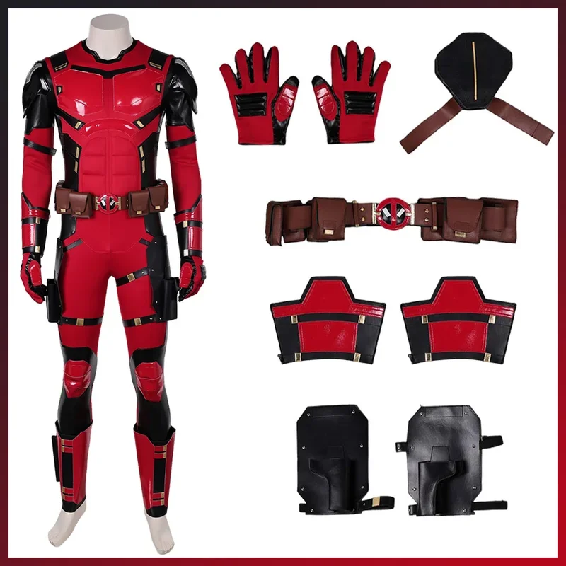 

FC6Movie Anti Hero Costume Dead Cosplay Fantasy Pool Mask Belt Battle Clothing Adult Men Roleplay Fantasia Outfits Male Sup@FC8！