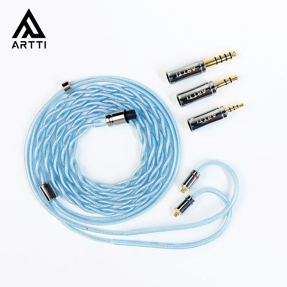 

ARTTI SPARK A6 Earphone Cable 2 Cores 244 Strands Silver-plated 7N OCC Copper 2.5+3.5+4.4mm 3in1 Plug 2pin/MMCX Connector Cable