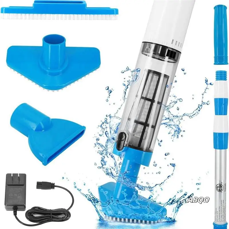 

3 In 1 Swimming Pool Vacuum Rechargeable Handheld Cordless Pool Cleaner For Pool Cleaning Of Sand And Debris US Plug