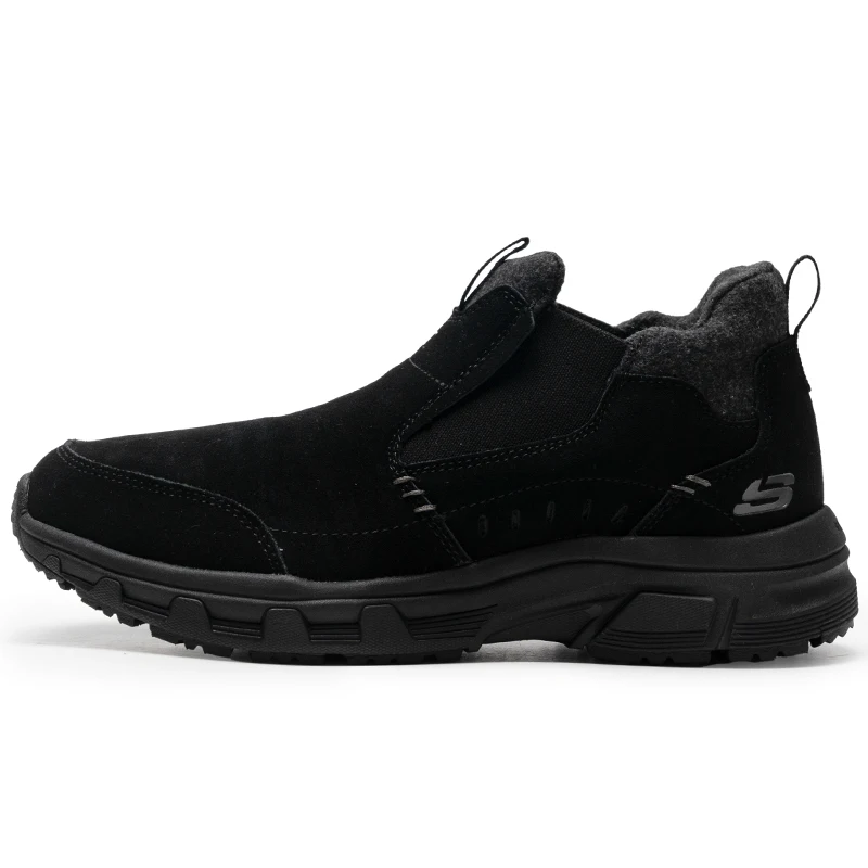 Skechers Men's Casual Shoes, Fleece-Lined Cotton Shoes, Walking Shoes, Warm Shoes, Shoes for the Elderly 237283C-Bbk