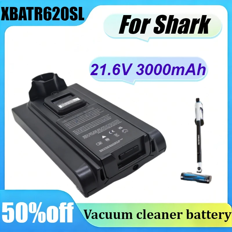 

For Shark XBATR620SL XBATR620SLEU 21.6V 3000mAh Replacement Battery Pack Cordless Vacuum Cleaner Battery