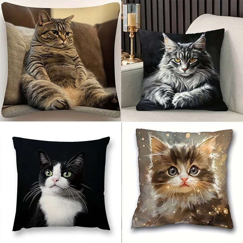 

Очаровательная наволочка с изображением кота — милая наволочка с индивидуальным рисунком кота для необычного домашнего декора