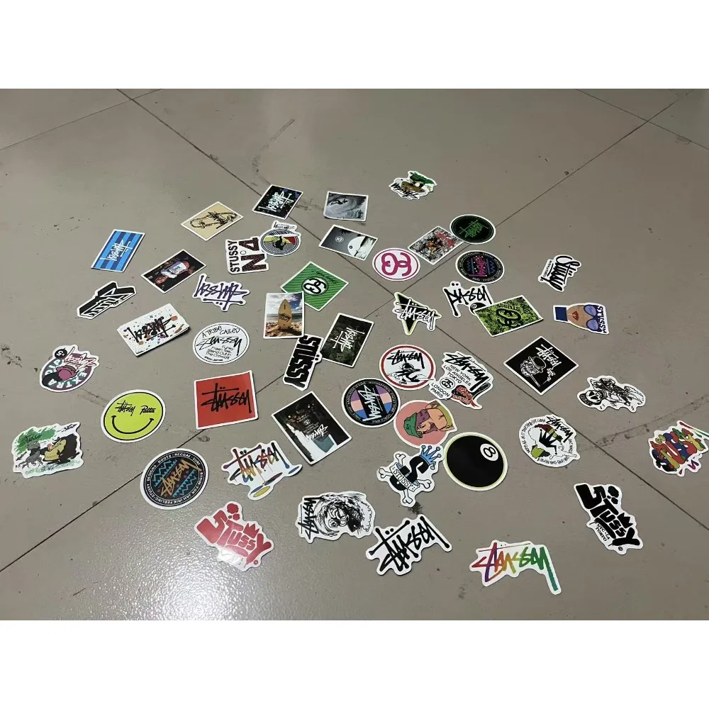 36/50pcs mode Skateboard téléphone portable Graffiti imperméable brillant autocollants