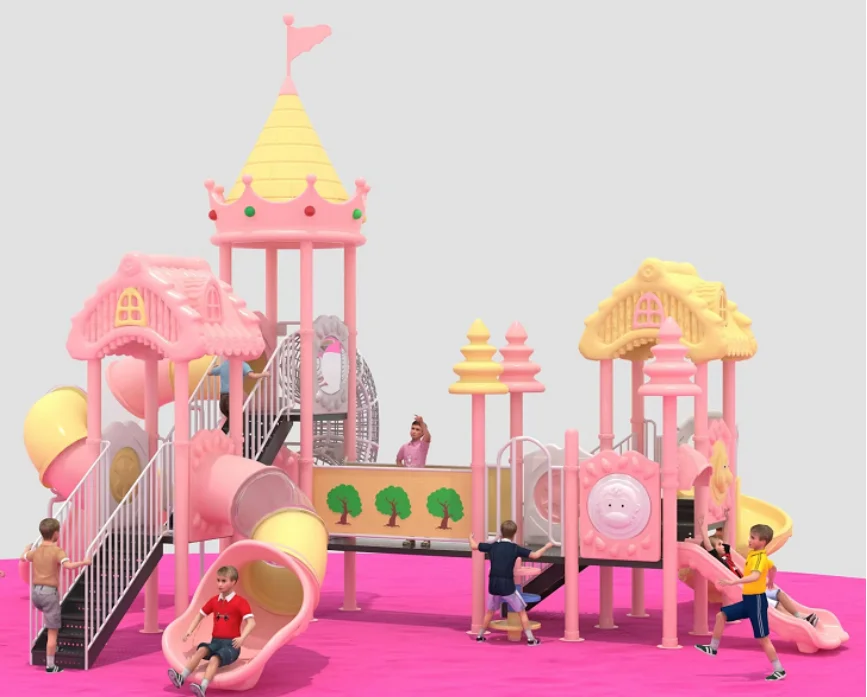 EO-Customized High Quality Multifunctional Plastic Slide Playground Kids Toys Attractive Outdoor Homemade Playground Equipment&
