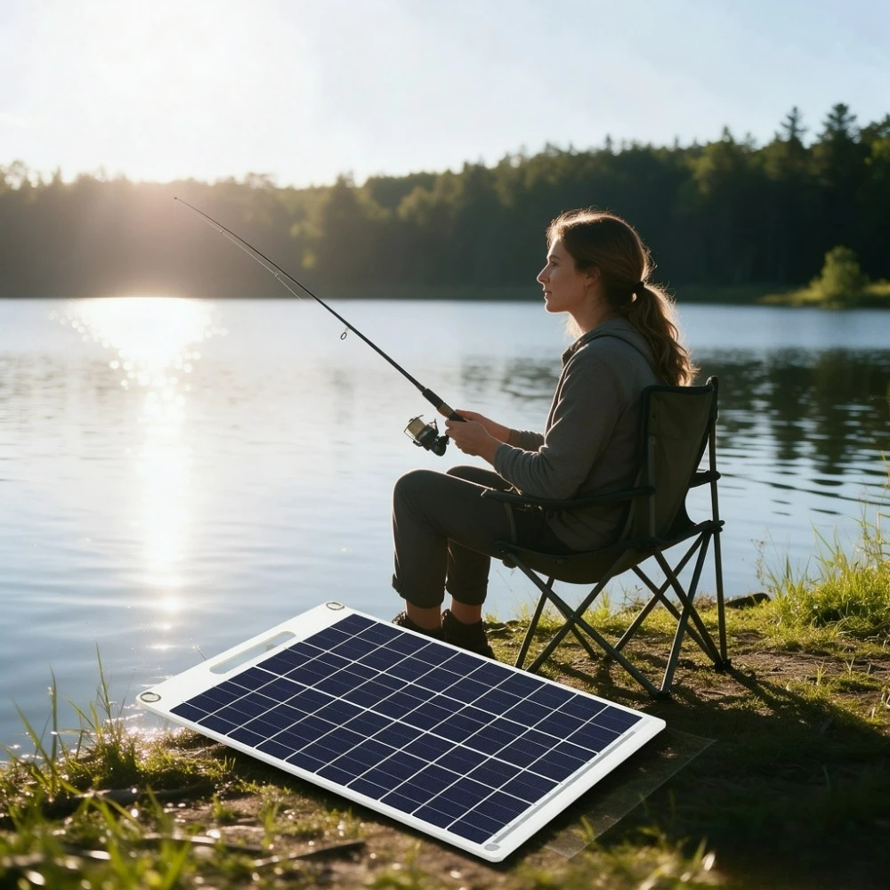 15W 20W Water Resistant Portable Solar Panel 5V Dual USB Fast Charger Outdoor Emergency Charging Equipment for Camping Hiking RV