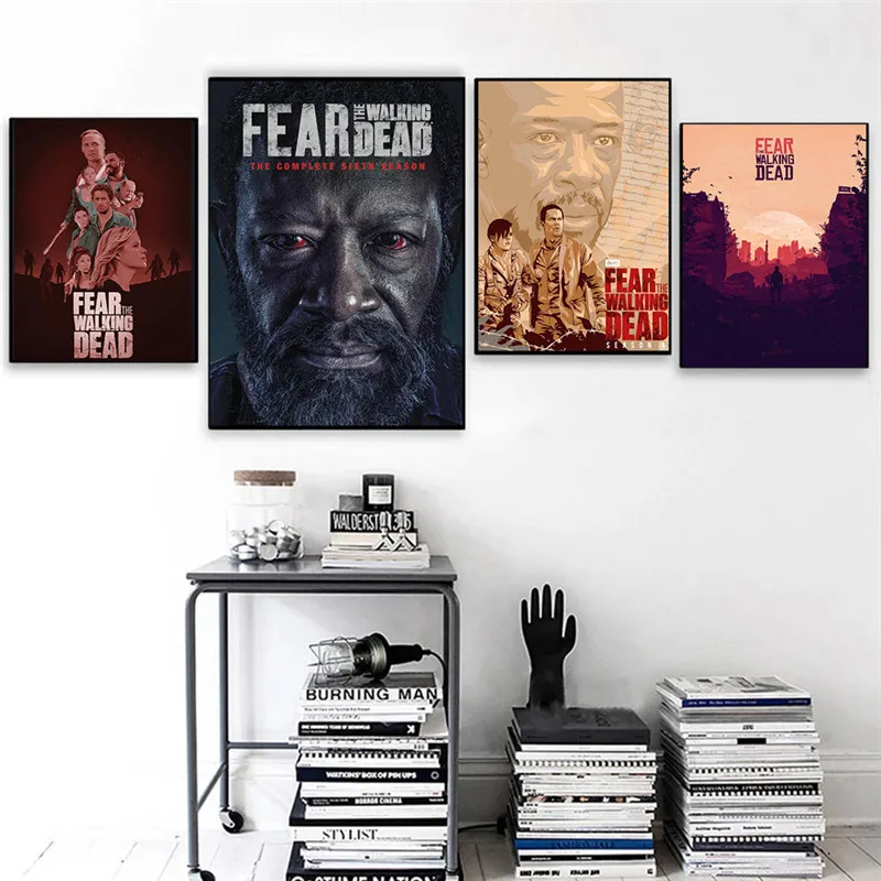 TV Show Fear The Walking Dead Canvas Painting Poster Artwork Cafe Bar Home Bedroom Decor Painting Picture Unframed