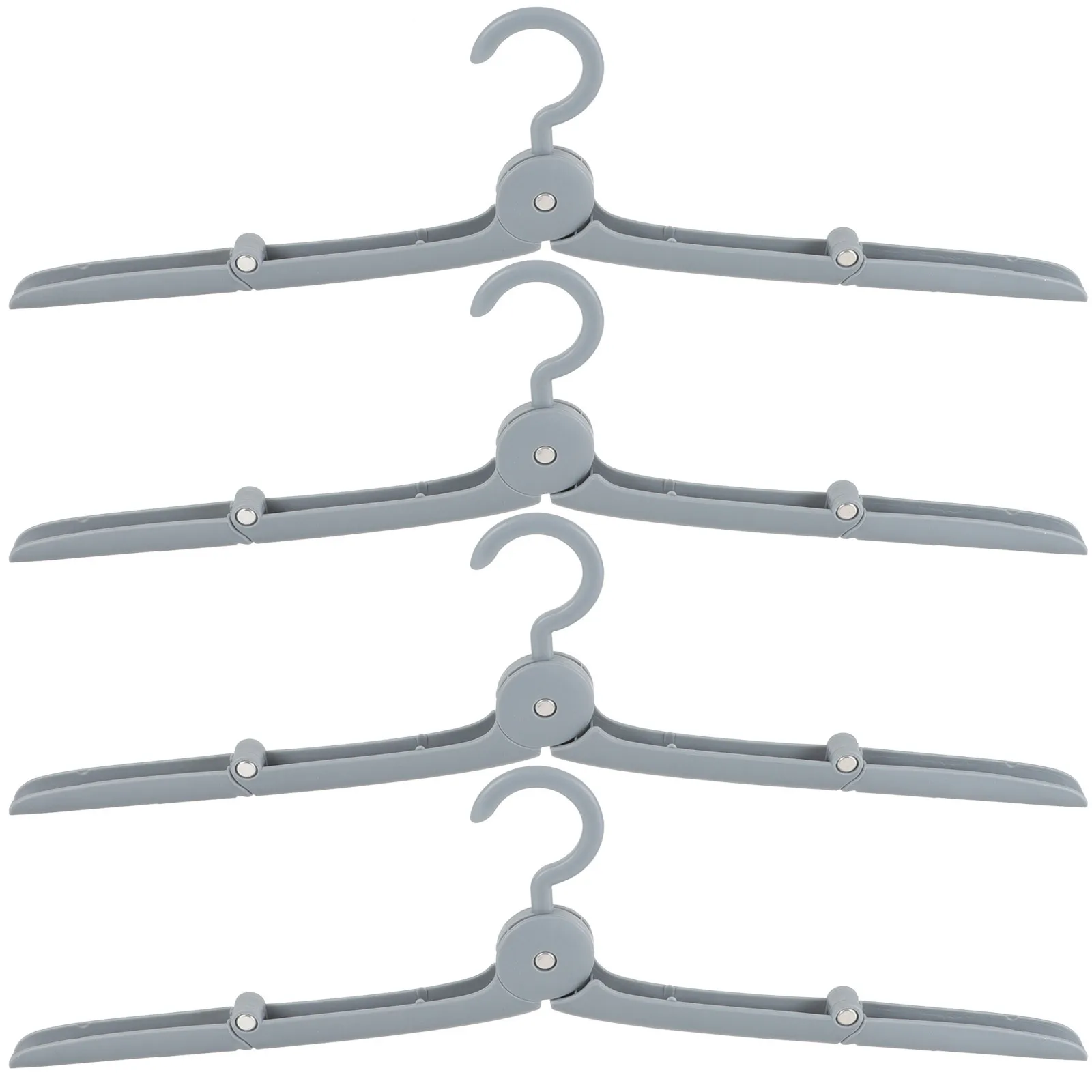 4Pcs Travel Foldable Clothes Hangers Portable Folding Hangers Space Saving Metal for Closet Travel Clothes Dryer
